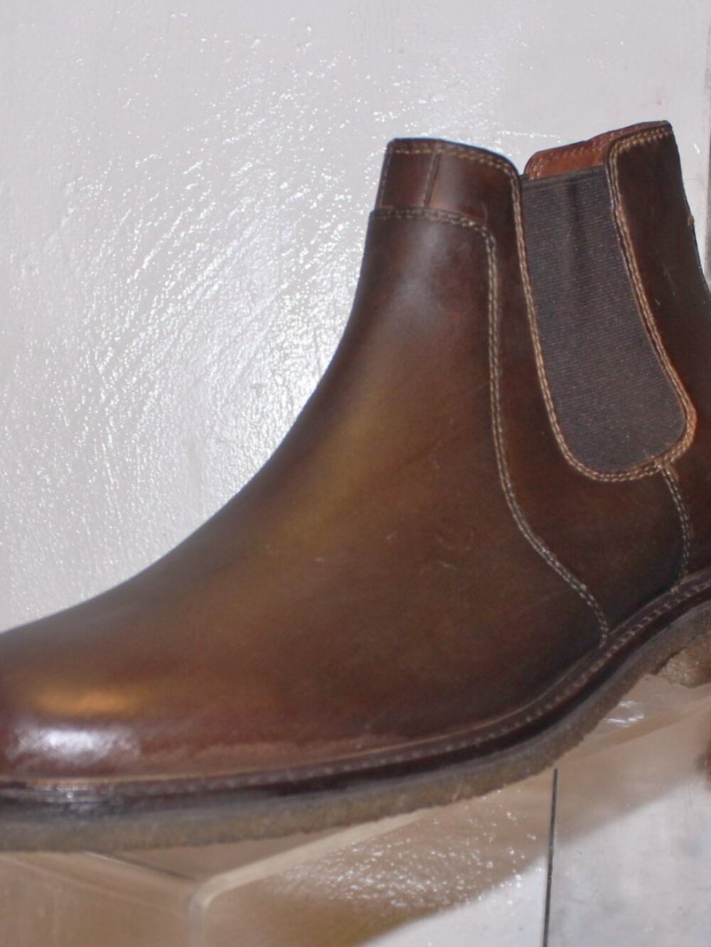 $228 COLE HAAN Sheepskin Memory Foam Chelsea Boot Slip Ons Made in India 10 LkNw - Picture 3 of 8